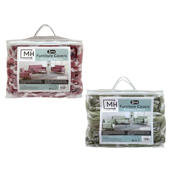 Room Essentials 3pc Microfiber Sofa Cover Set