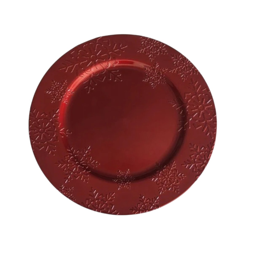 Miro Charger Plate 13 In. Red