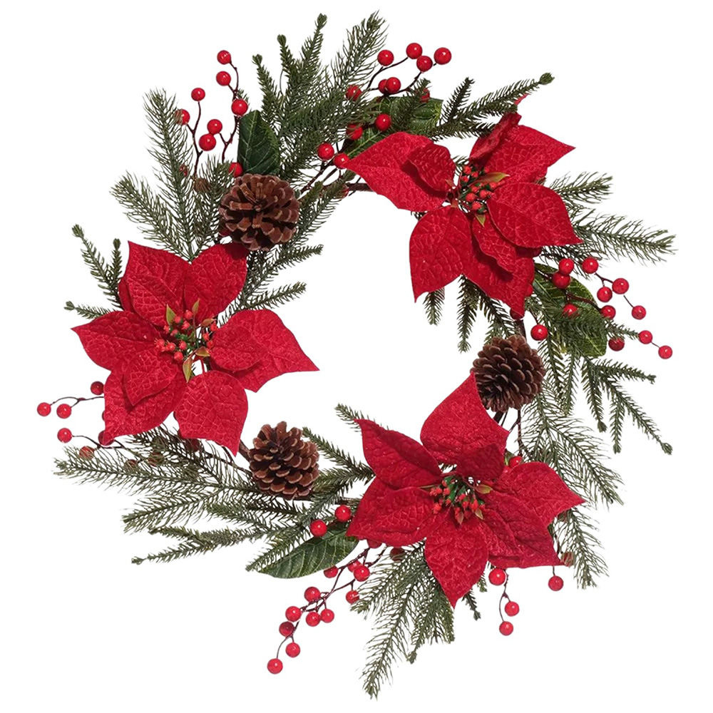 Miro Wreath 50cm Red
