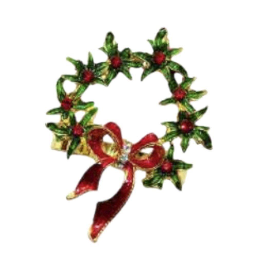 ^Miro Napkin Rings, Christmas Wreath - Set of 6