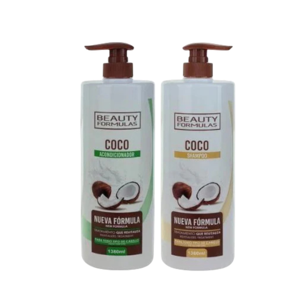 Beauty Formulas Coco Shampoo &amp; Conditioner 1380ml