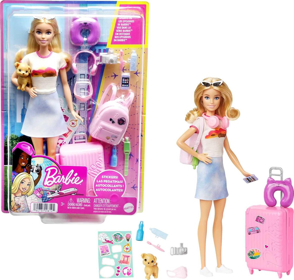 Barbie Malibu Travel Set with Puppy