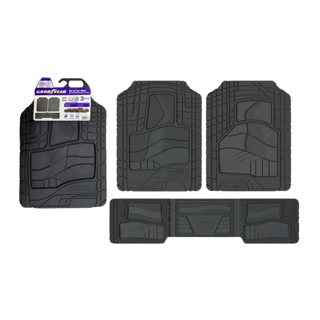 Goodyear 3pc Car Mat Set