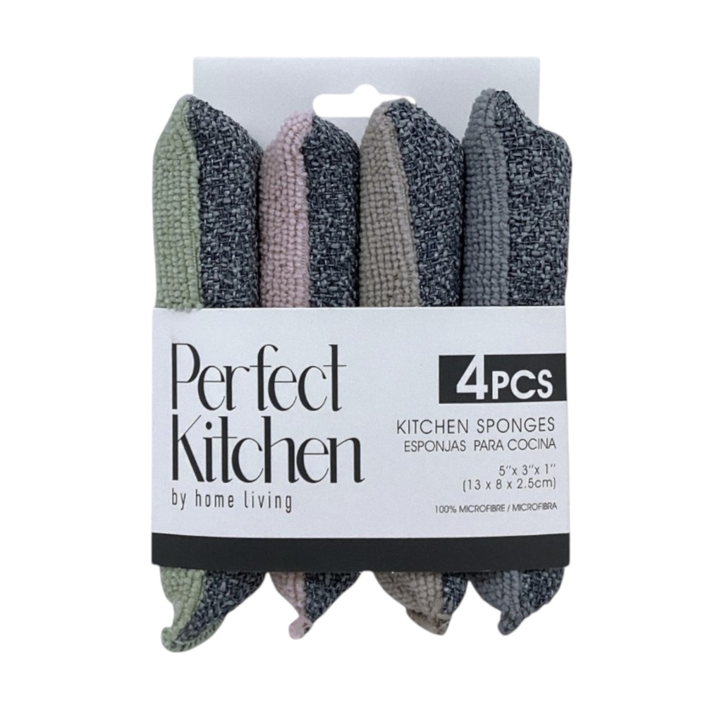 Micofiber Kitchen Sponges 4-pack