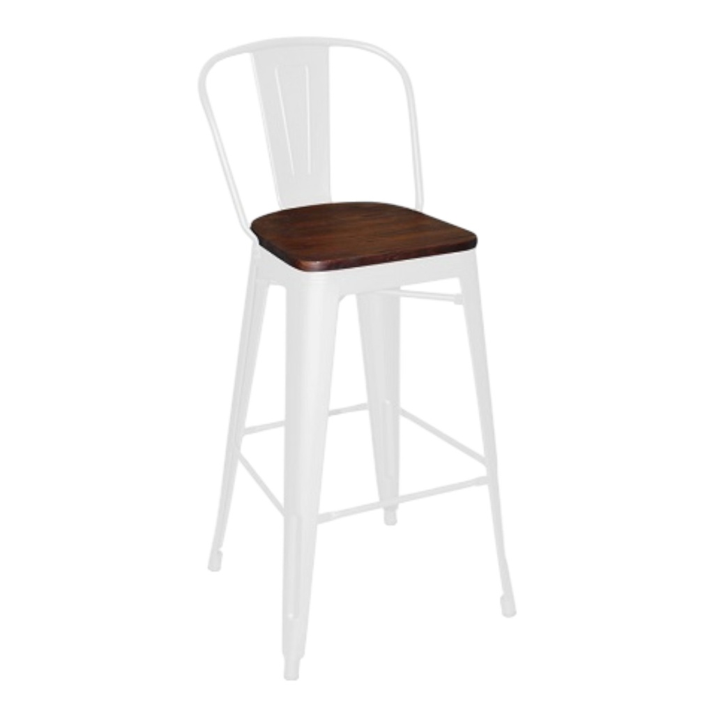 Mobel Bar Chair, White