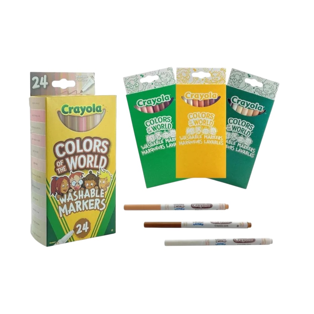 Colours of the World Markers, 24-count