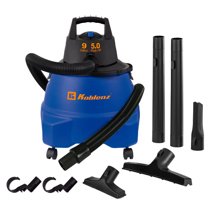 Koblenz Wet Dry Vacuum 9 Gallon 5.0 PHP