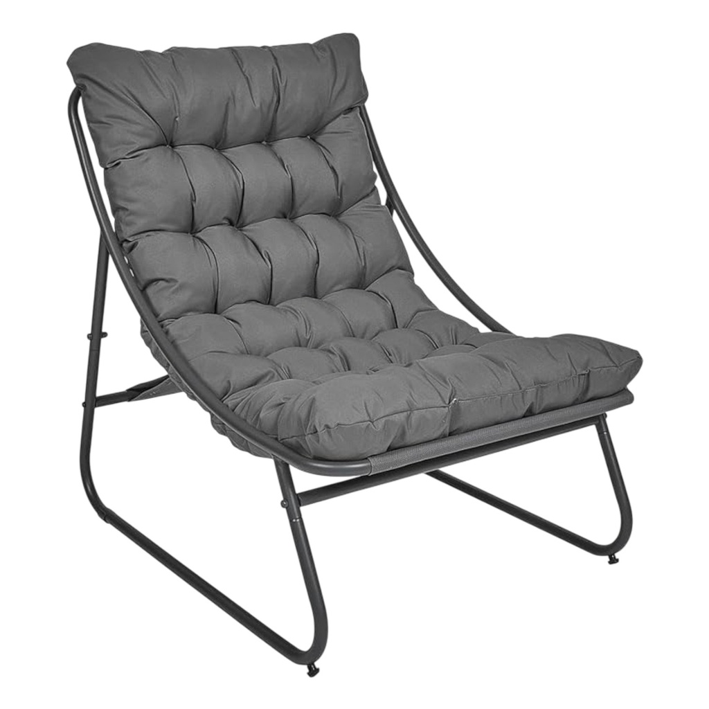 Kenneth Cole Wynwood Casual Patio Chair, Dark Grey