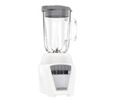 Black &amp; Decker Blender, Ice Crush 8-Speed + Pulse, Glass and Plastic Jar, White