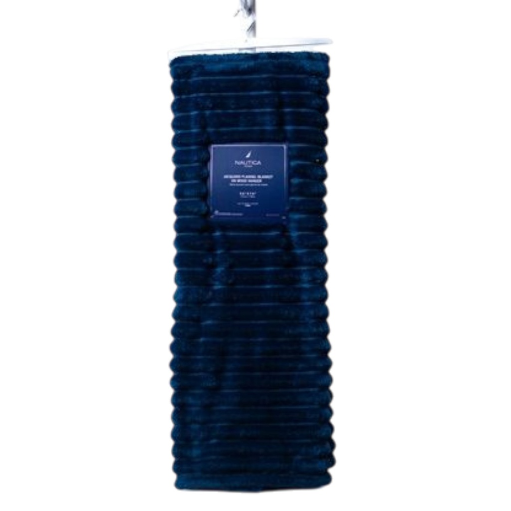 Nautica Blanket Jacquard 50 x 70 In. Navy