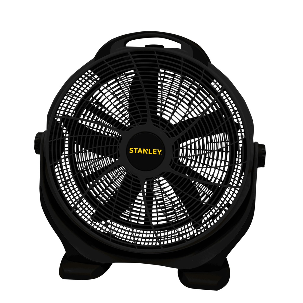 Stanley Floor Fan Rugged-Design 20 In. 3-Speed, Black