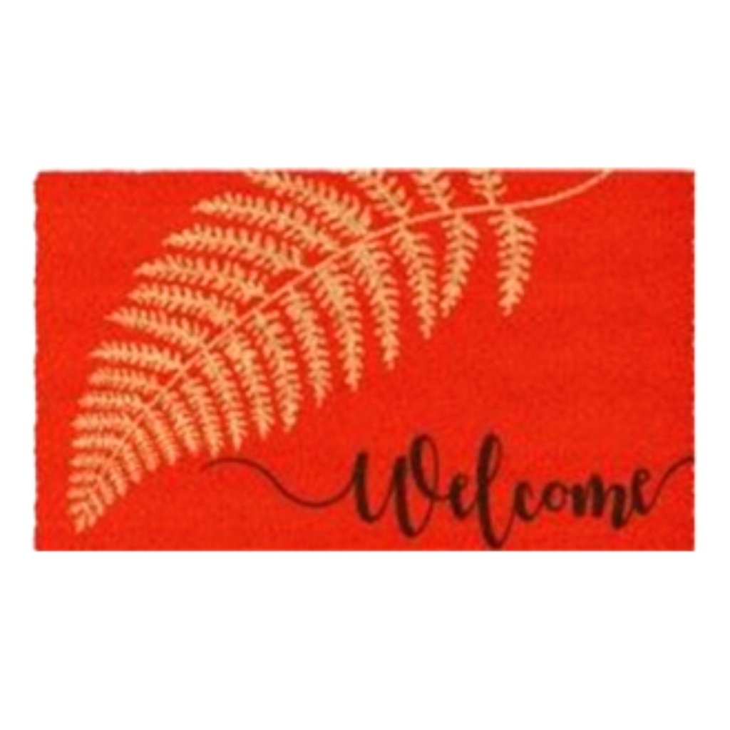 Classy Homes PVC-Backed Coir Mat with Bleached Base, 18 x 30 In., 15mm Thick