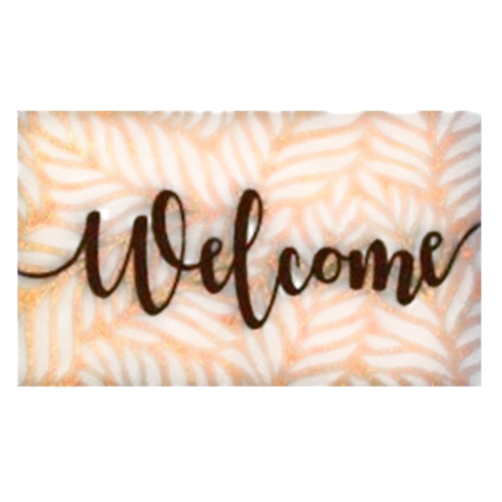 Classy Homes PVC-Backed Coir Mat with Bleached Base, 18 x 30 In., 15mm Thick