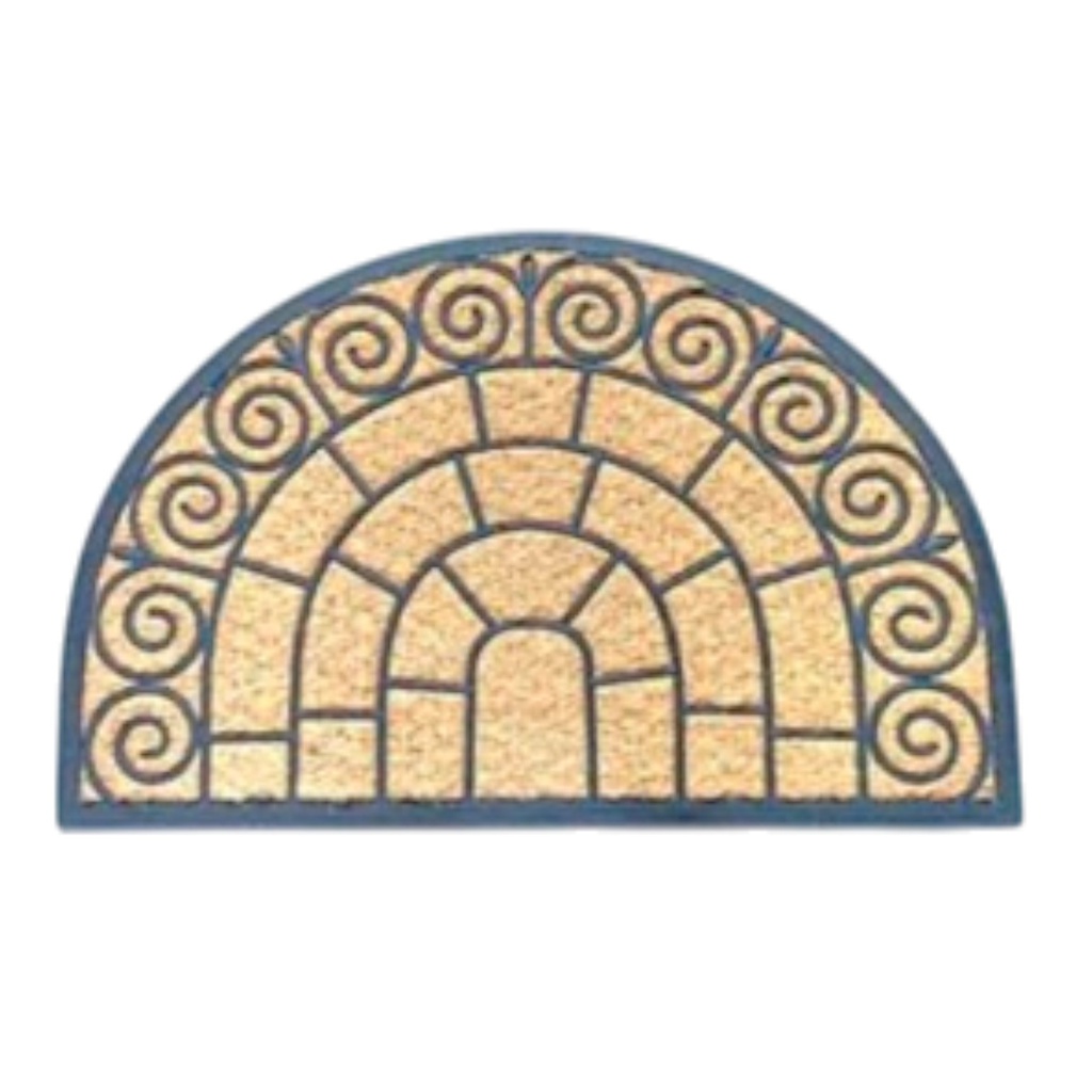 Classy Homes Coco Rubber Non-Brushed Panama Mat 18 x 30 In., 8mm Thick