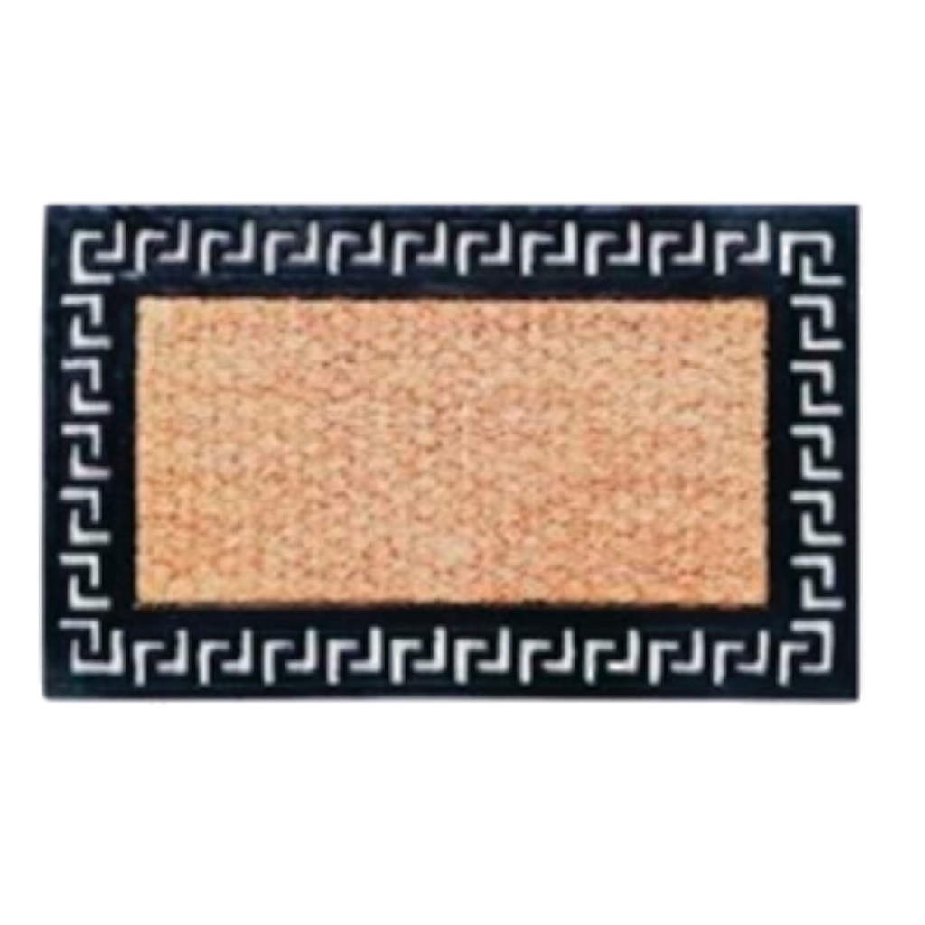 Classy Homes Coco Rubber Non-Brushed Panama Grill Mat 18 x 30 In., 8mm Thick