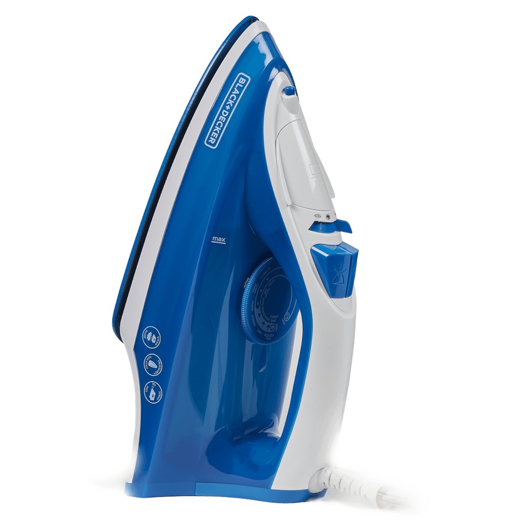 Black &amp; Decker TrueGlide Steam Iron, Blue
