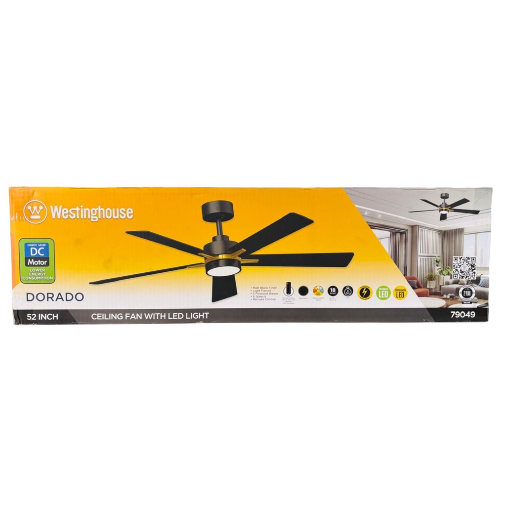 Westinghouse Ceiling Fan 52 In. Gold