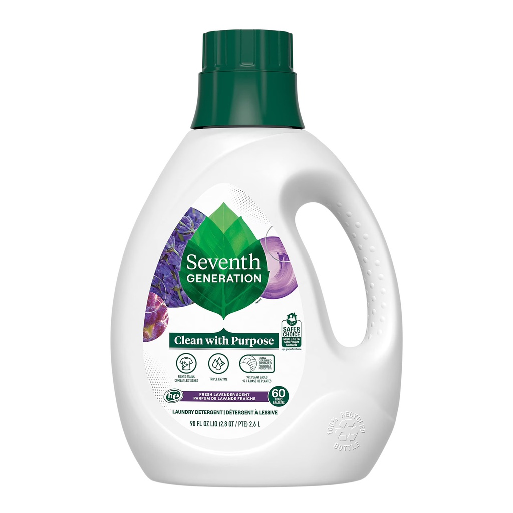 Seventh Generation Liquid Laundry Detergent 90 Oz. Fresh Lavender