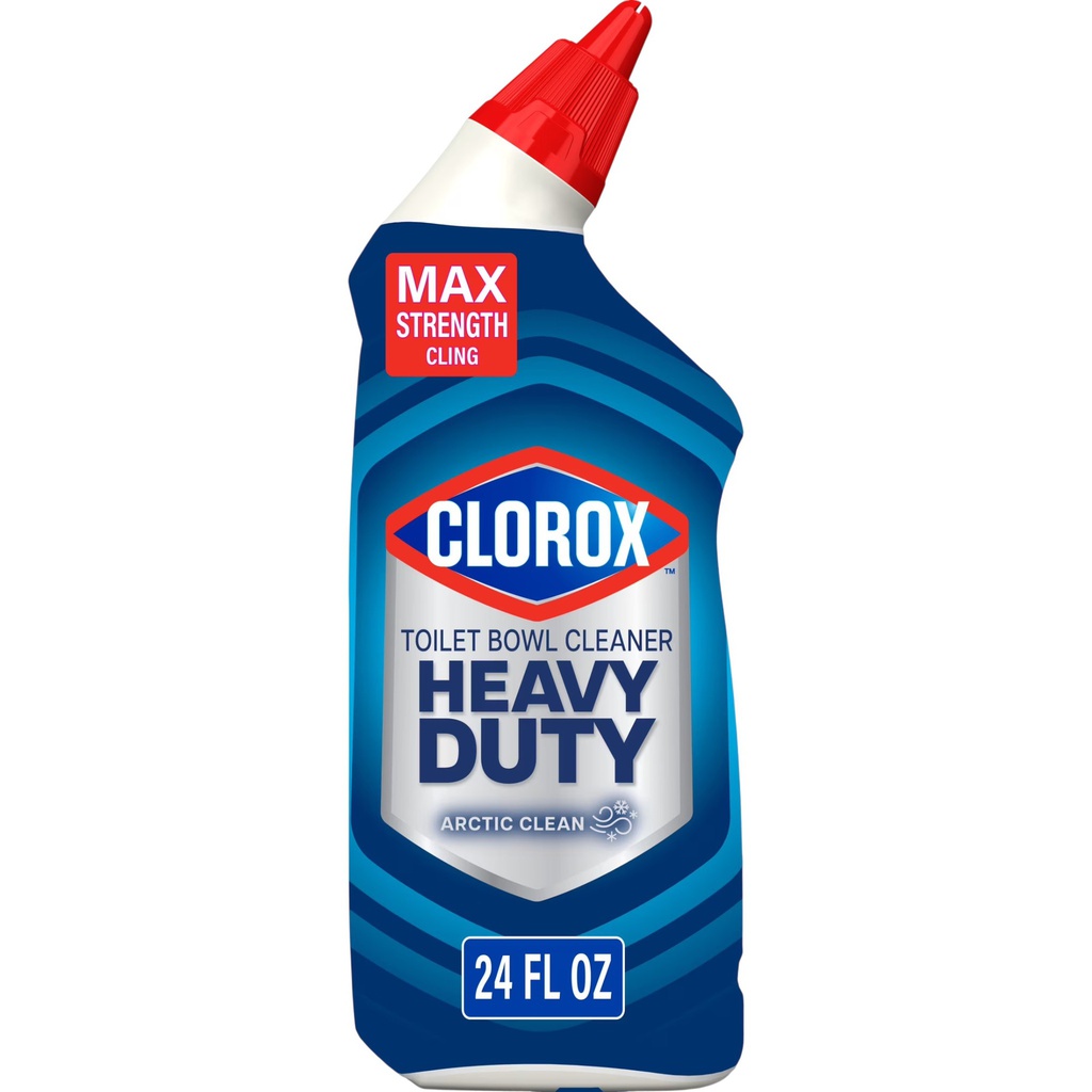 Clorox Heavy Duty Bleach-Free Stain Remover Toilet Bowl Cleaner 24 Oz., Arctic Clean