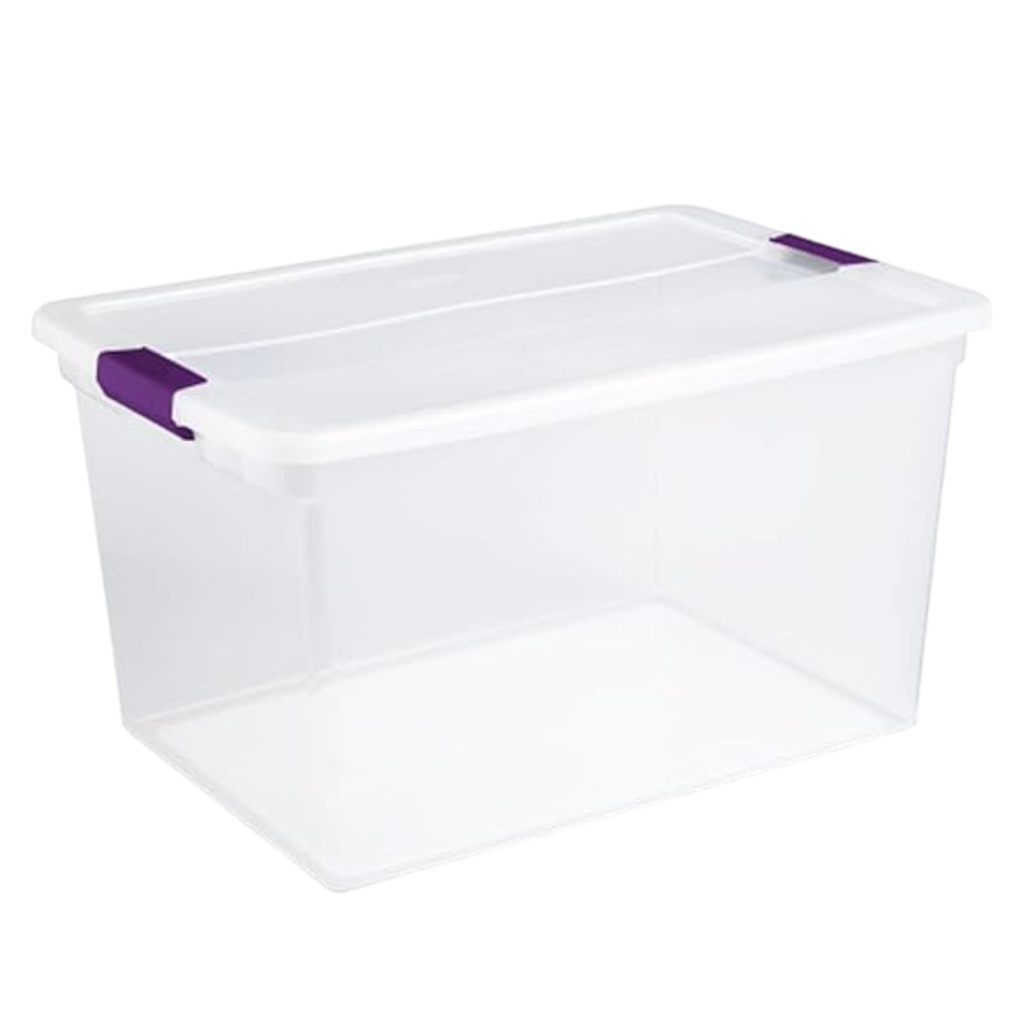 Sterilite 66 Quart ClearView Latch Box Storage Tote Container