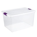 Sterilite 66 Quart ClearView Latch Box Storage Tote Container