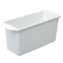 Sterilite Ice Cube Bin 13.2 x 5 x 6 In. White