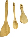 Joyce Chen Burnished Bamboo Wok Utensils, 3-Piece Stir Fry Set