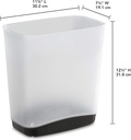 Sterilite Rectangular Slim Wastebasket 3.3 Gal.