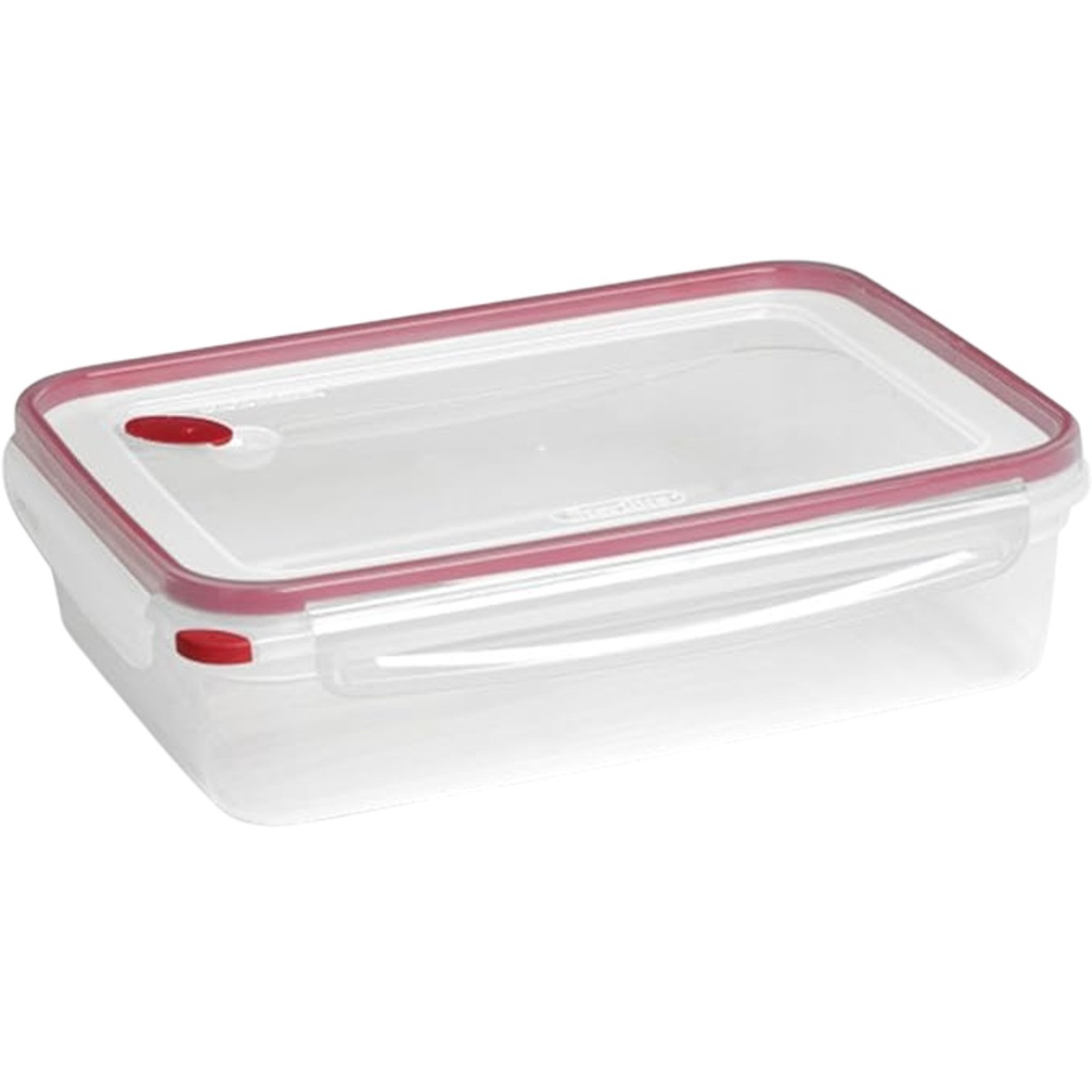Sterilite UltraSeal Rectangle Latching Food Storage Container 16 Cup, Red