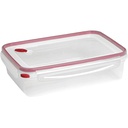 Sterilite UltraSeal Rectangle Latching Food Storage Container 16 Cup, Red
