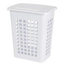 Sterilite LiftTop Laundry Hamper Rectangular Plastic, White