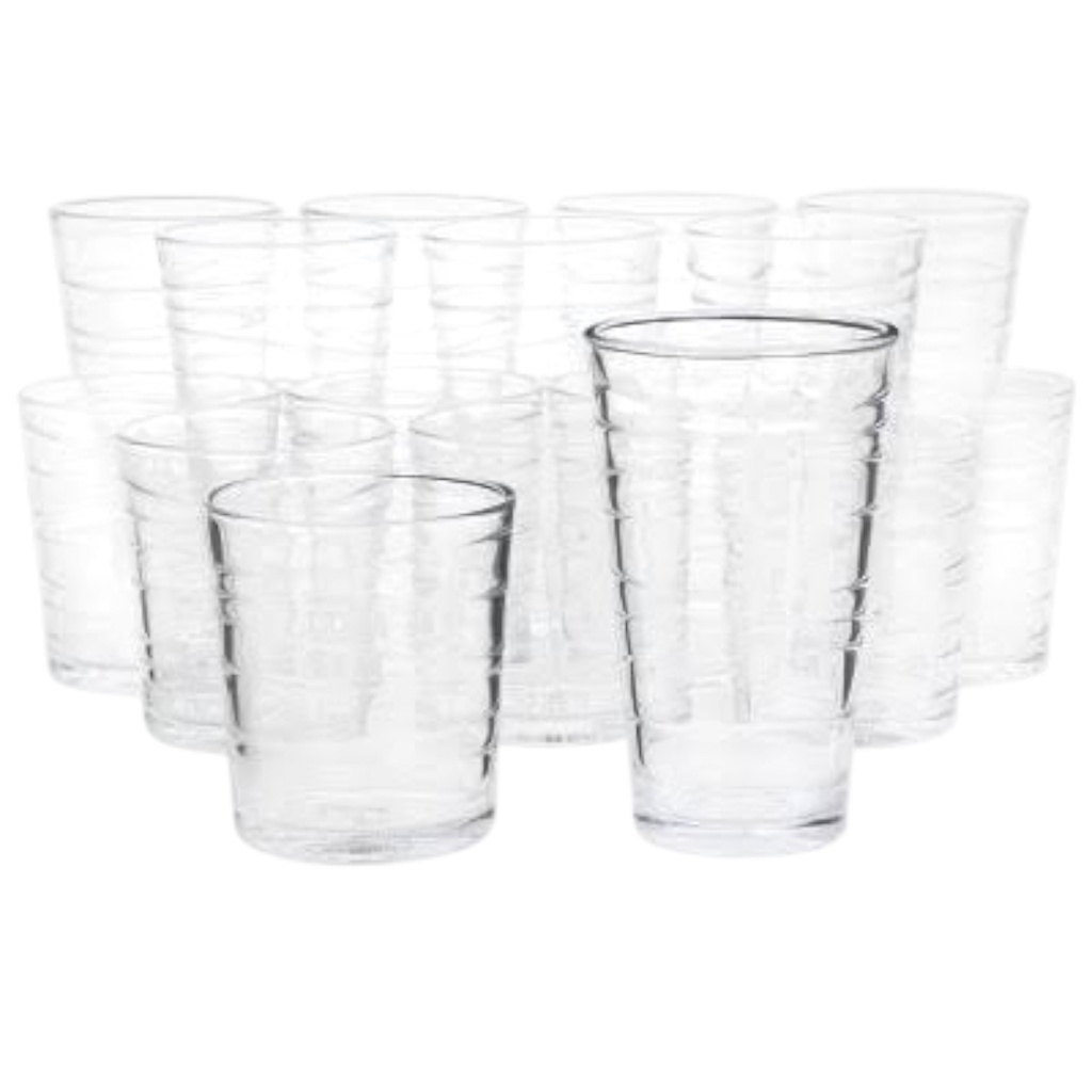Gibson Home Swirl 16 Piece Glassware Set