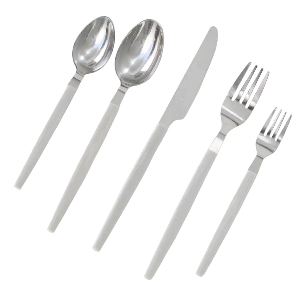 Gibson Home Edzelle 48 Piece Flatware Set with Plastic Cutlery Tray
