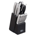 Oster Silvermist 20 Piece Flatware Set with Steak Knives, Stainless Steel