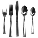 Gibson Everyday Creston 20 Piece Flatware Set, Service for 4, Stainless Steel 
