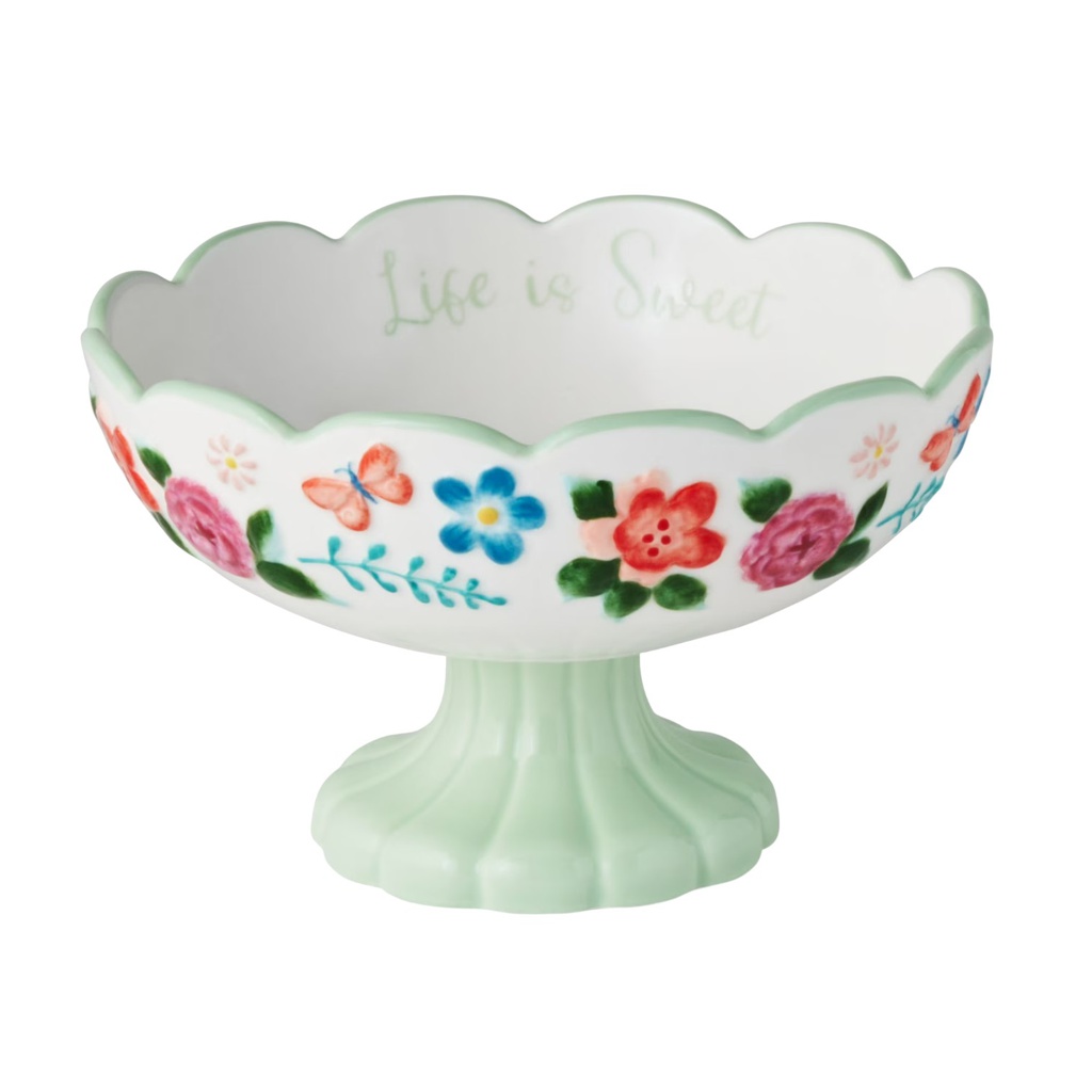 The Pioneer Woman Painted Meadow Candy Dish 6.4 x 4 In. Decorated Stoneware
