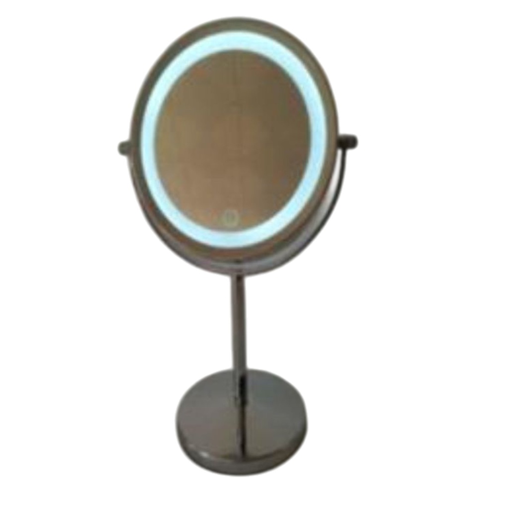 Nautica Free Standing Mirror with Touch Control Light 1x+3x, USB Cable 21x13.4x33cm