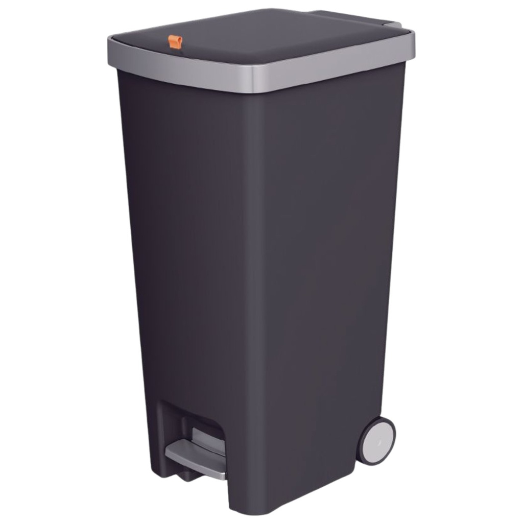Nautica Home Step-On Trash Can 35L. Black