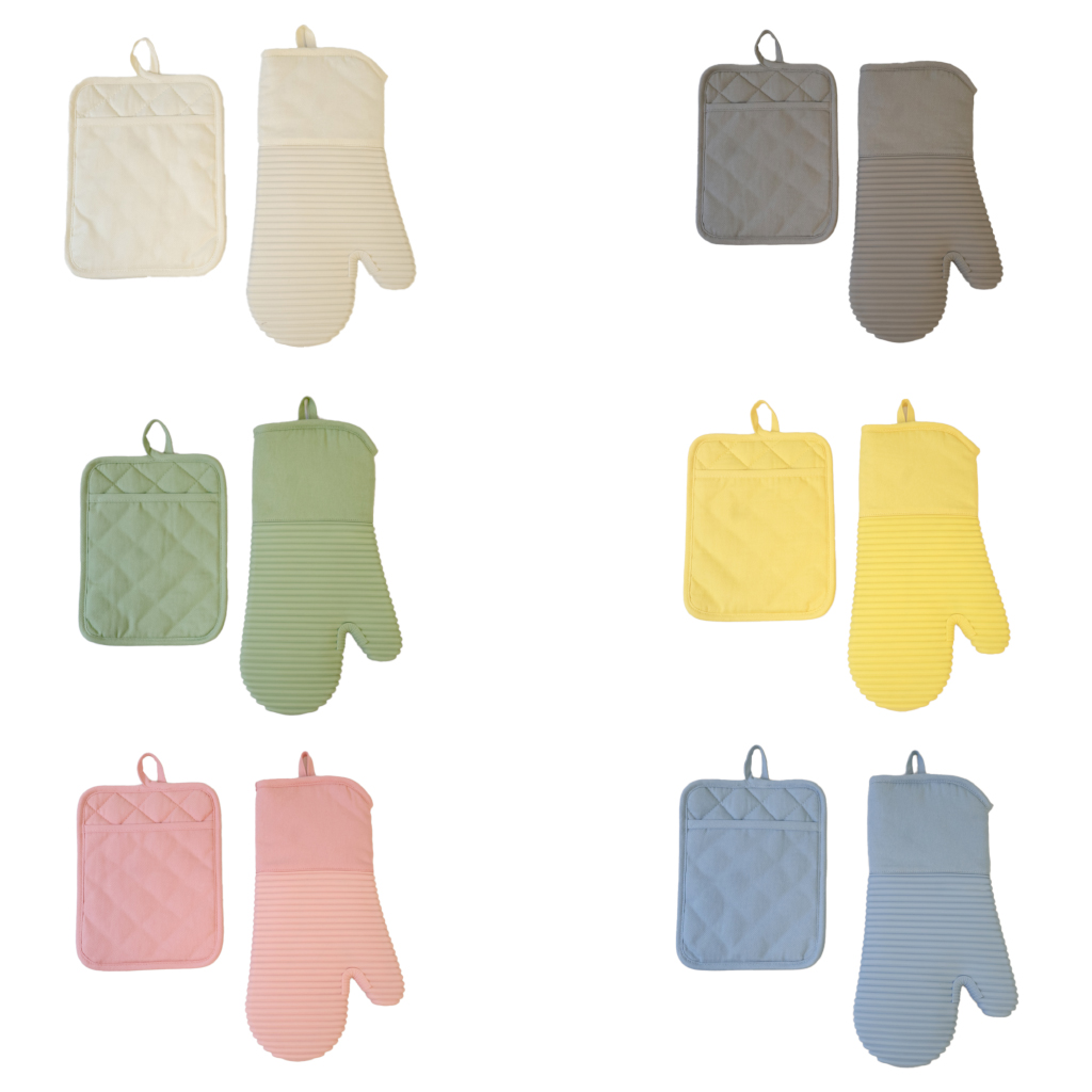 Kitchen Details 2-Piece Kitchen Set - Oven Mitt &amp; Pot Holder