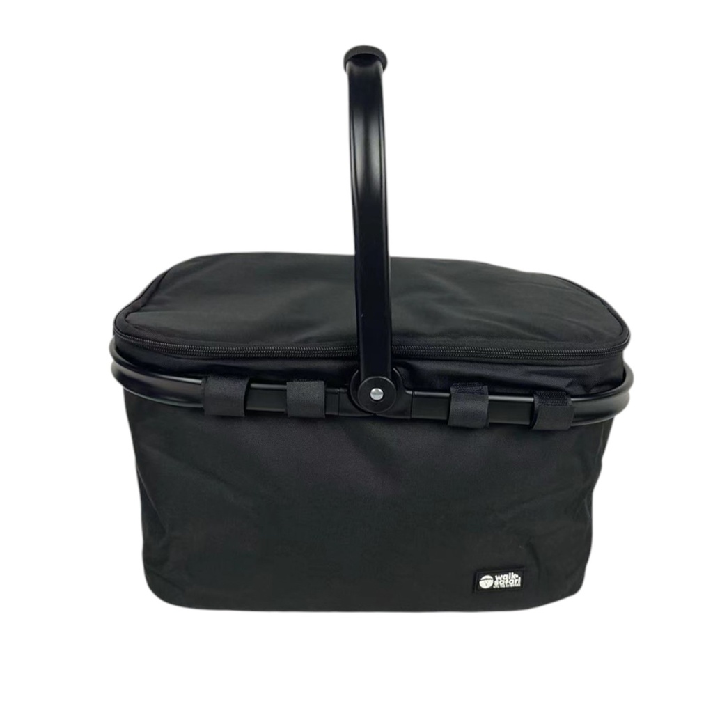 Walk Safari Basket Cooler Bag 9.4L., Black