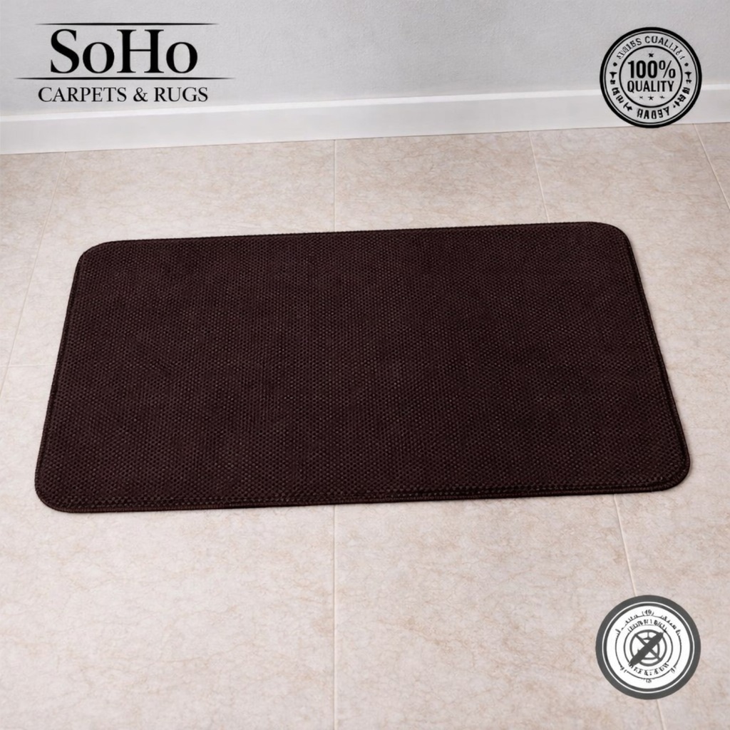 SoHo Carpets Memory Foam Bath Mat 40x60cm Chocolate