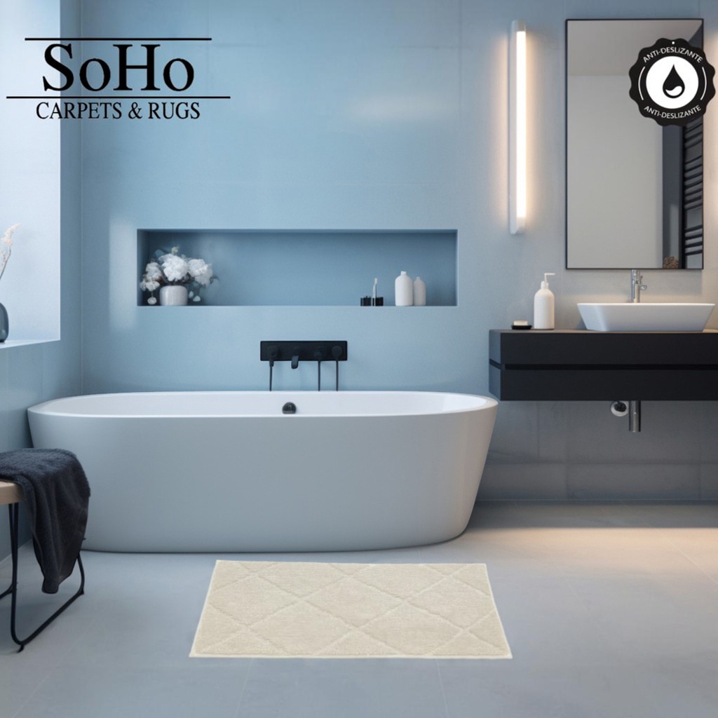SoHo Carpets Bath Mat 50x80cm Cream