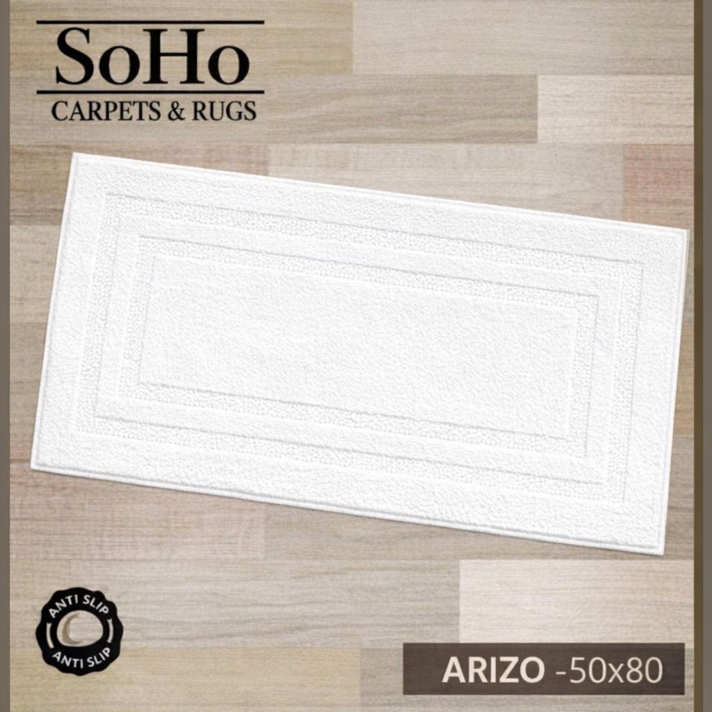 Kennedy Carpets Bath Mat 50x80cm, White