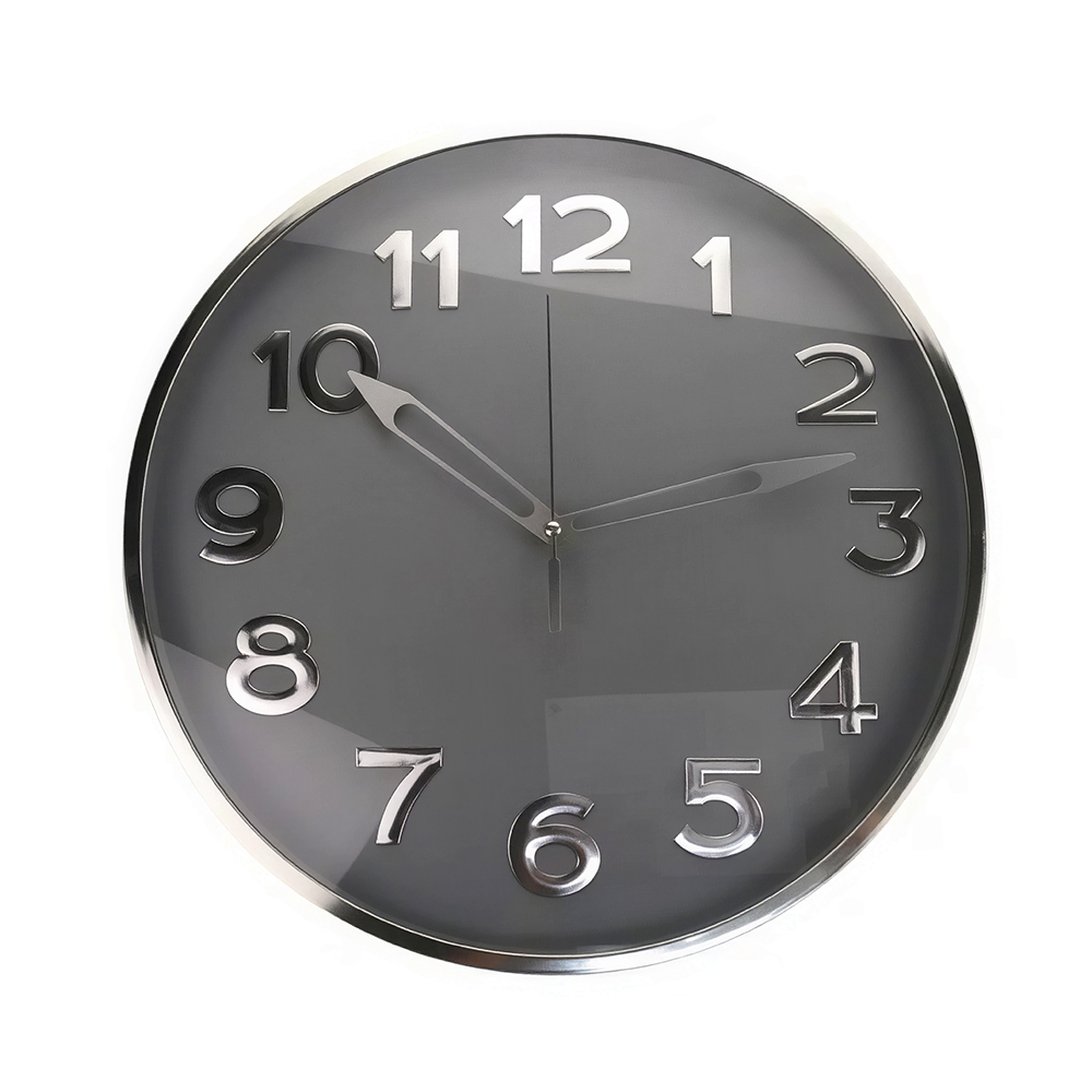 Times Tower Wall Clock 16cm Gold/ Silver