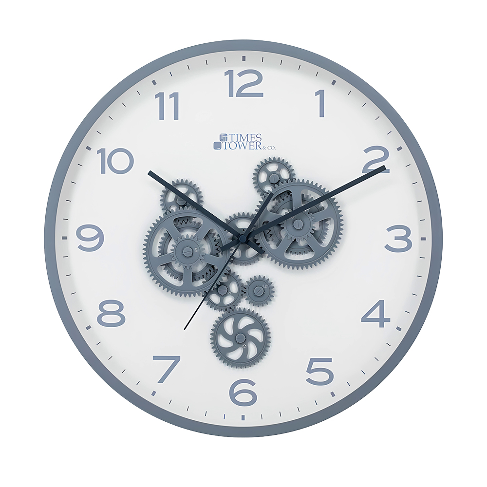 Times Tower Wall Clock 40cm Gray