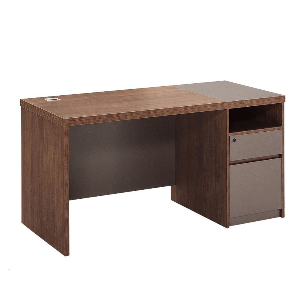 Mobel Office Desk With 1 Drawer, Brown - 47.2 In. x 23.6 In. x 29.5 In. (W120 X D60 X H75 cm)