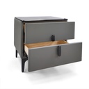 Mobel Nightstand, Gray - 18.8 In. x 15.7 In. x 13.7 In. (W48 X D40 X H35 cm)