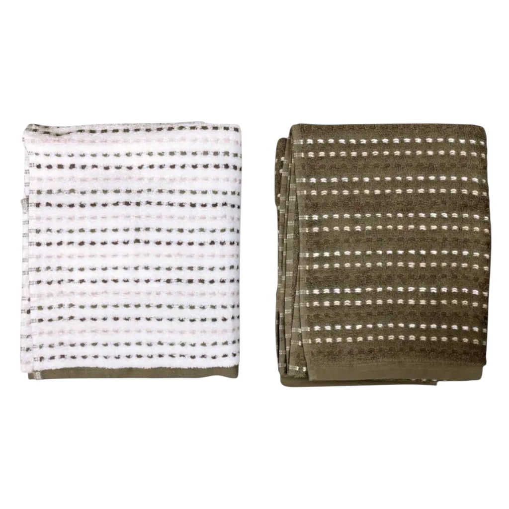 Spa Collection 2-ply Towels Gray, 2-pack

