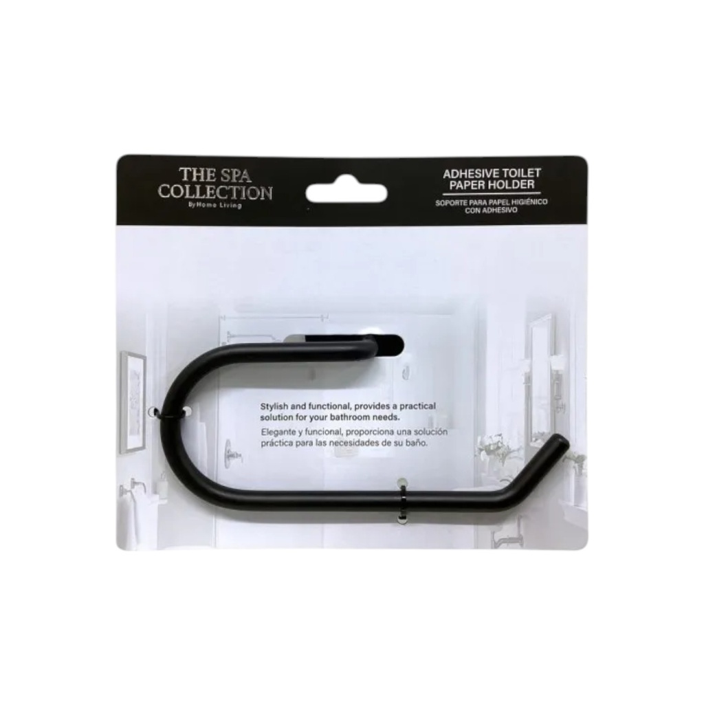 Spa Collection Toilet Paper Holder, Black