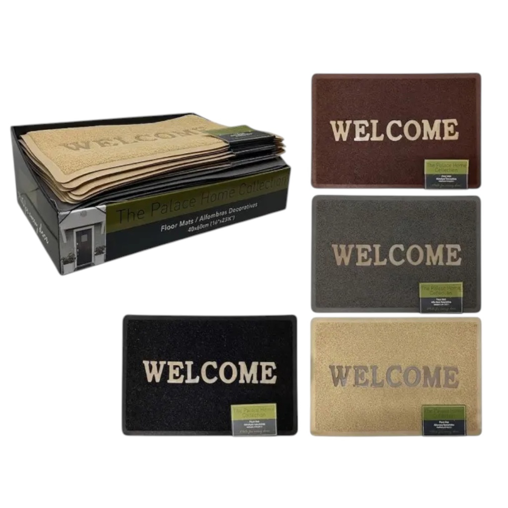 Palace Home Collection Door Mat, Beige/ Brown/ Black/ Grey
